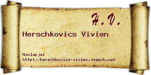 Herschkovics Vivien névjegykártya
